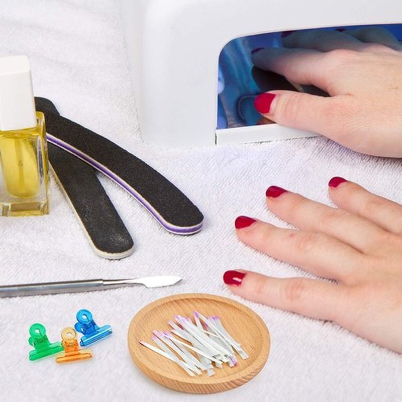 Blulu 100 Pcs Fiber Nail Kit Nail Fiberglass Extension Set for Quick Shaping Material Fake Tips Manicure Salon Tool
