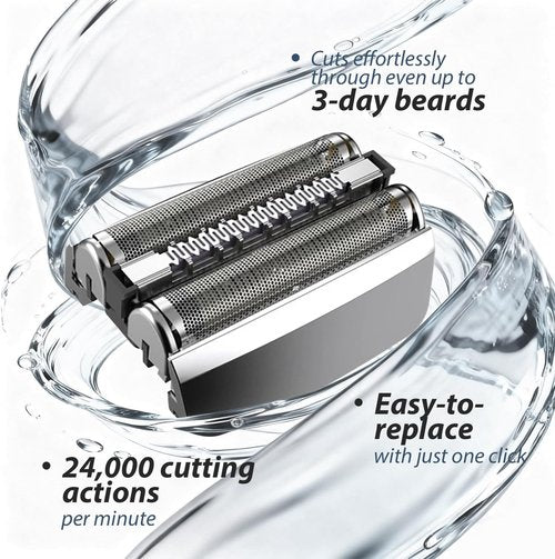 Braun 70S Series 7 Foil & Cutters Shaver Replacement Head - Compatible with 720cc, 730cc, 735s, 750cc, 760cc, 790cc