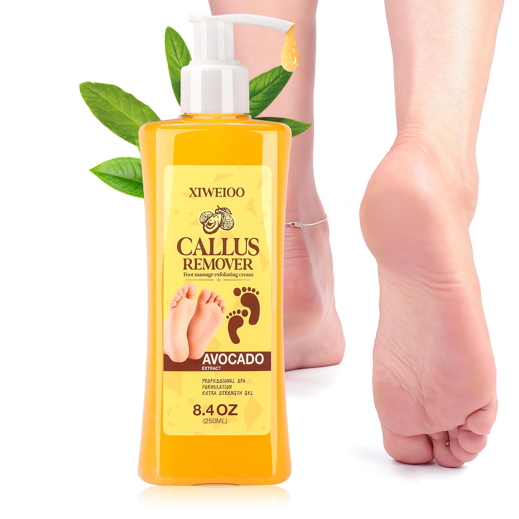 XIWEIOO Foot Callus Remover Gel Kit Heel Exfoliator Dead Skin Remover Pedicure Foot Spa Products Set Home Pedicure Foot Care Spa Supplies for Rough, Dry, Cracked Skin Cracked Heel, Professional