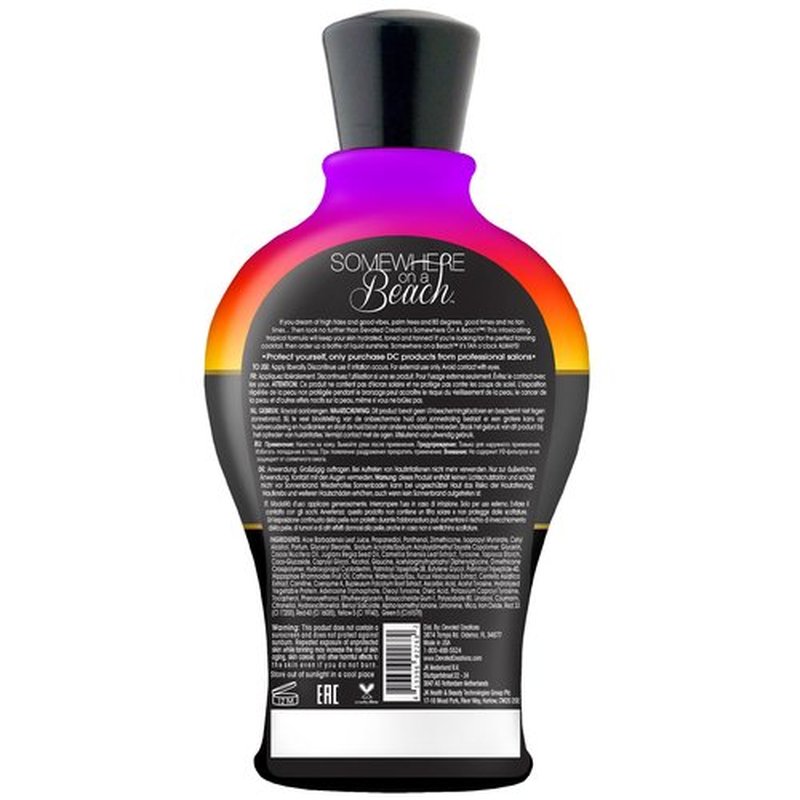 Somewhere on a Beach Instant Dark Tanning Lotion - 12.25 Ounce for Indoor & Outdoor Use