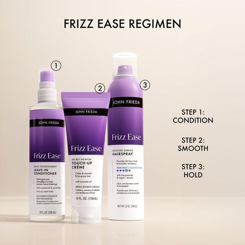 John Frieda Frizz Ease Secret Weapon Touch-Up Crème, Anti Frizz Hair Smoothing Cream, 4 fl oz