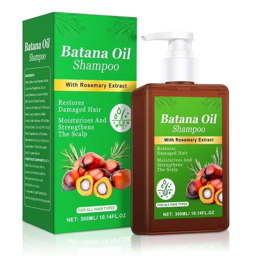 Batana Oil Shampoo -Promote Hair Growth,Rosemary Shampoo,Nourishes Scalp, Reduces Breakage & Adds Shine,Reduces Hair Loss (Batana Shampoo-(10.1 fl oz))