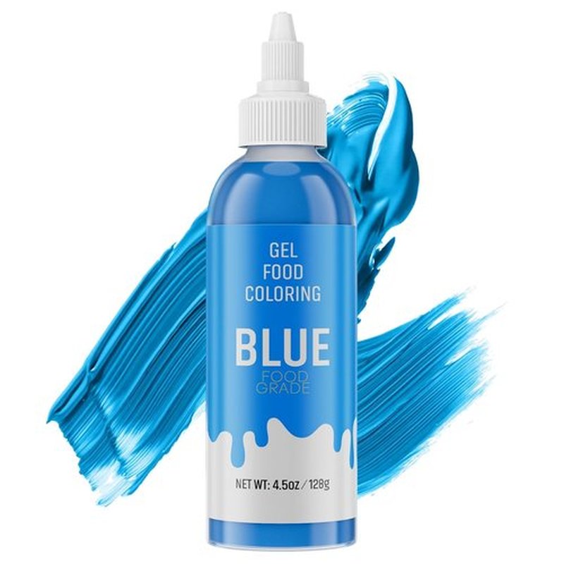 Skiennix Food Coloring Gel - Vibrant Blue Baking Dye for Icing, Fondant & Macarons | 4.5 Oz (128g)