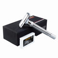 WEISHI Safety Razor Adjustable Butterfly Open Double Edge Chrome