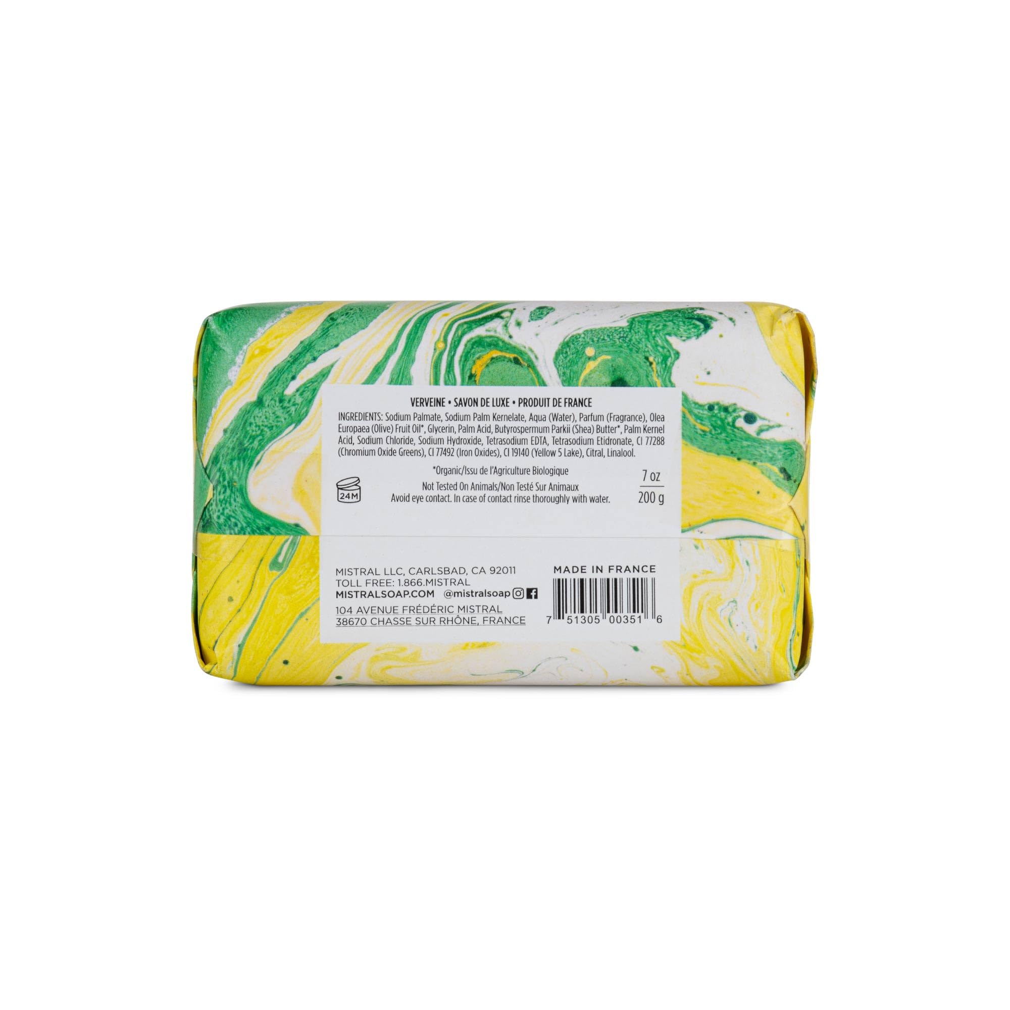 Mistral Marbles Bar Soap Shea Butter, Verbena