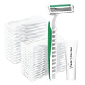 Disposable Bulk Razors with Cream 50PCS Set for Men & Women, Individually Wrapped Portable Toiletries Amenities for Hotel, Airbnb, Homeless, Shelter, Charity, Camping and Travel On The Go