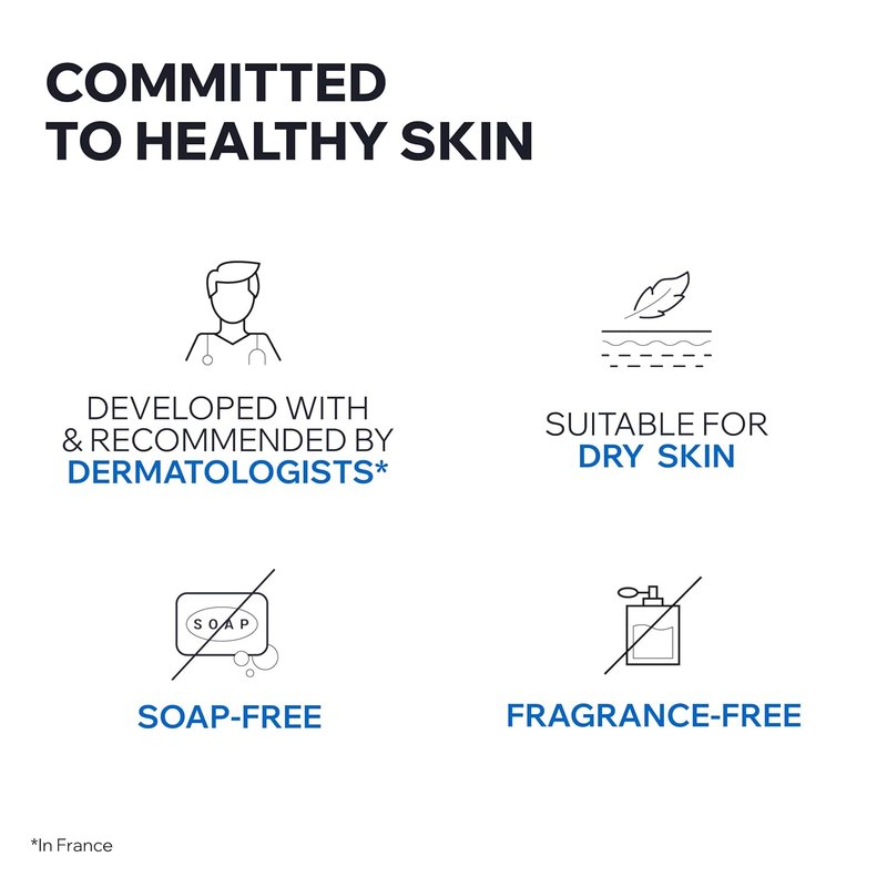 Uriage Xémose Face & Body Wash - Extra-Gentle Foaming Cleanser for Dry Skin | Fragrance-Free, Long-Lasting Comfort