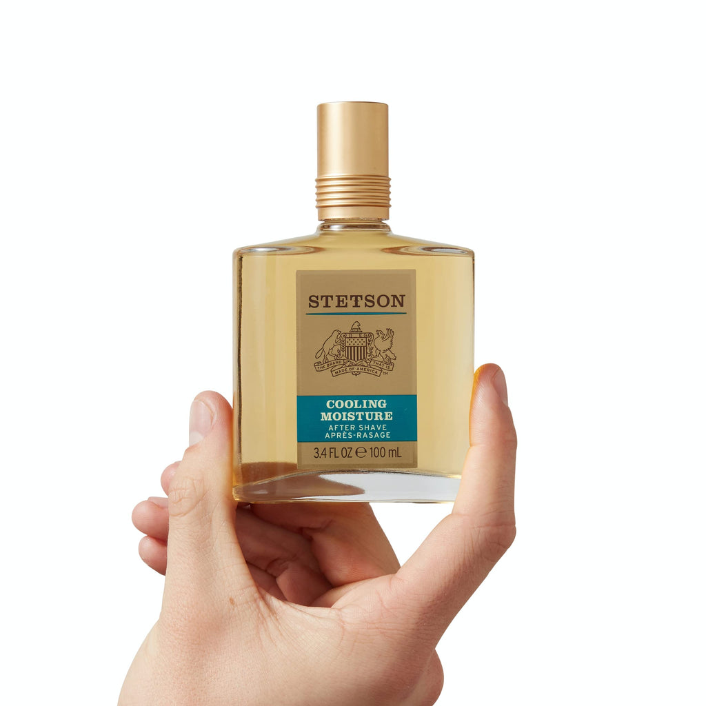 SCENT BEAUTY STETSON Original Cooling Moisture After Shave - Fragrance Notes of Citrus, Honey, and Sage - 3.4 Fl Oz - Pack of 3