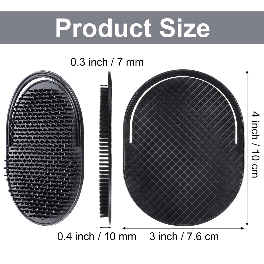 12Pcs Palm Comb, Portable Pocket Hand Combs for Men Soft Shampoo Brush Scalp Massager for DIY Hair Styling Scalp Massage and Shower