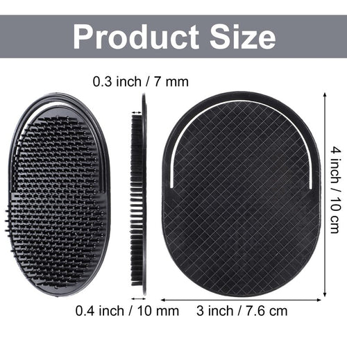 12Pcs Palm Comb, Portable Pocket Hand Combs for Men Soft Shampoo Brush Scalp Massager for DIY Hair Styling Scalp Massage and Shower