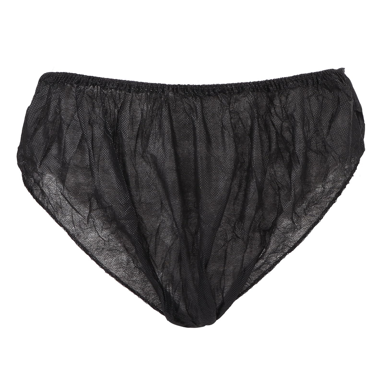 ZASCHMOY 50pcs Disposable Black Underwear, One Size Fits Most Portable Travel Underwear for Women And Men Outdoor Tourism Hotel