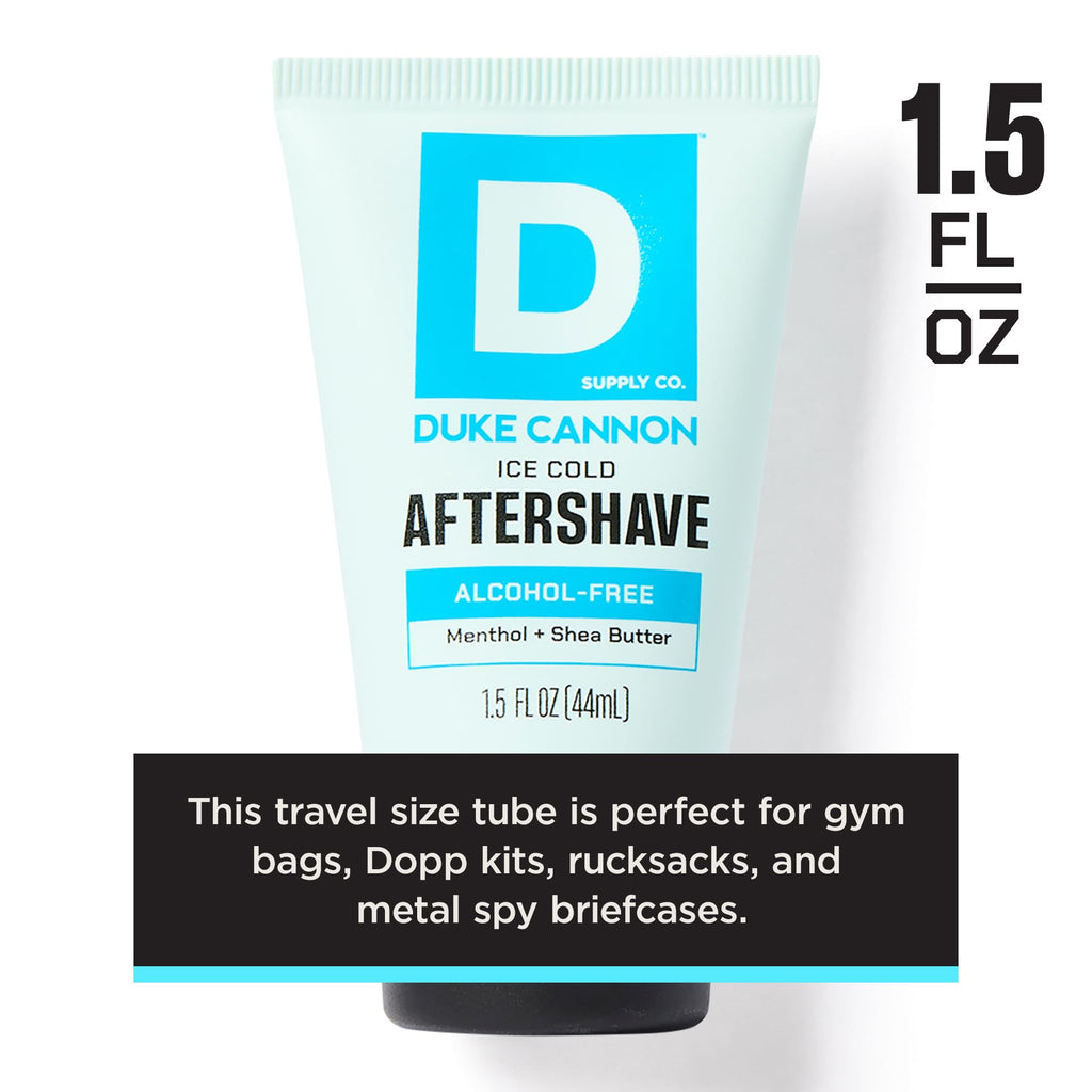 Duke Cannon Cooling After-Shave Balm for Men, 3-Pack, 1.5 oz Each – Alcohol-Free, Menthol Cooling Sensation, Hydrating with Aloe & Shea Butter, Soothes Razor Burn