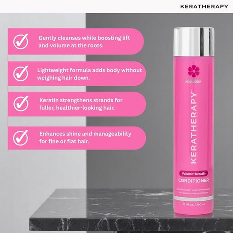 Keratherapy Keratin Infused Volume Conditioner - Thickening Formula for Thin Hair | 10.1 fl. oz.