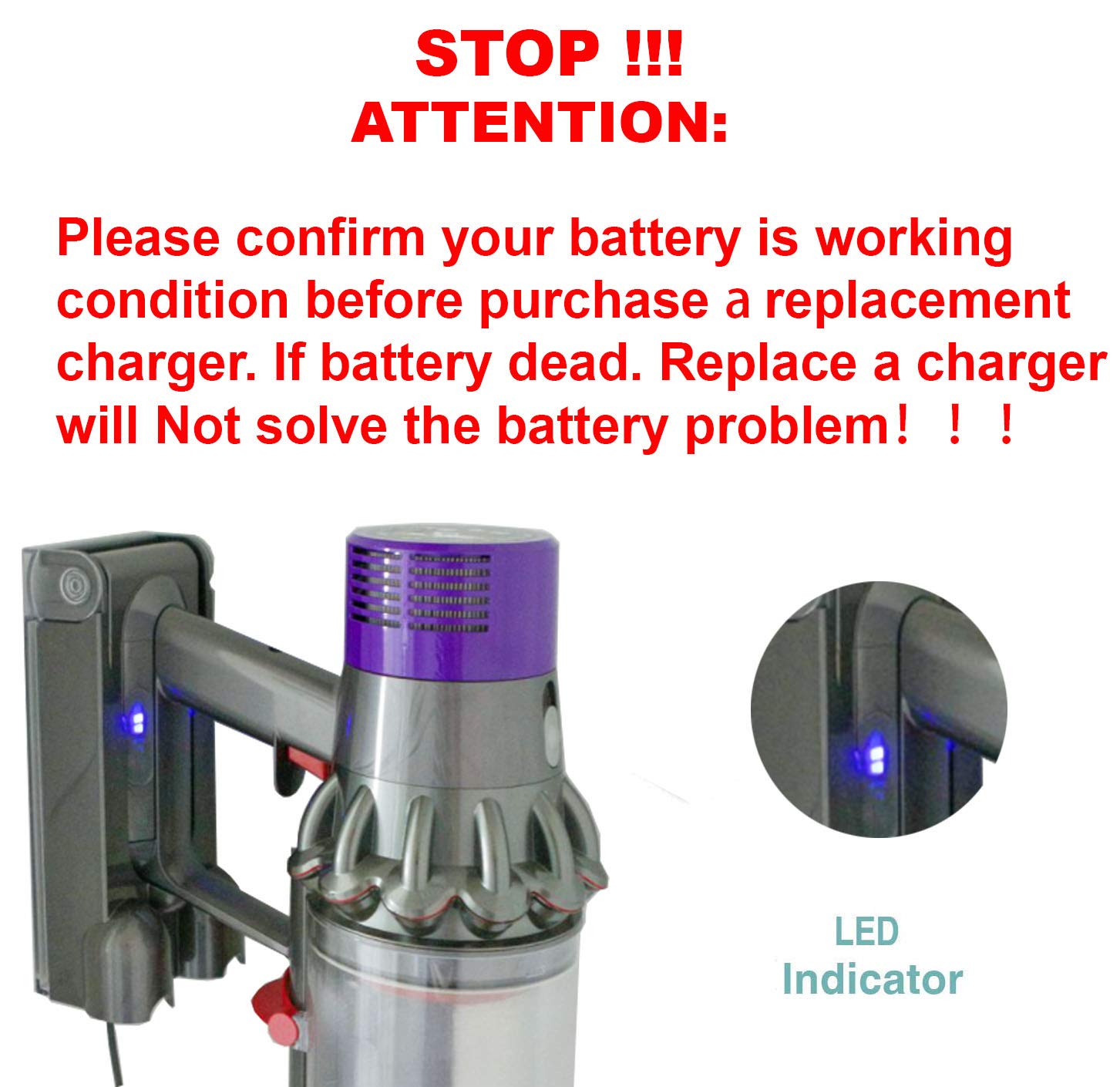 30.45V Replacement Charger Compatible with Dyson V10 (SV12), V11, (SV14) V12 and V15 (SV22) Cordless Vacuums – Power Supply Model 217160-02 for Battery 25.2V