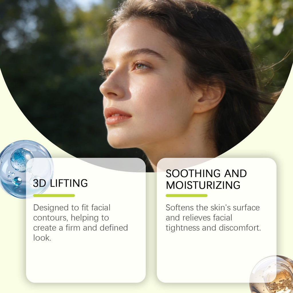 Nascence V-Line Lifting， Cactox Collagen Double Chin Lifting Band for Sagging Jawline & Facial Puffiness Jaw and Chin Lifting Improvement 4 pcs (1 pcs)