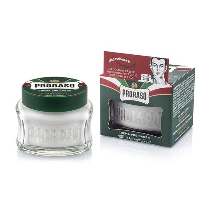 Proraso Pre-Shave Conditioning Cream - Refreshing & Toning with Menthol & Eucalyptus Oil | 3.6 oz