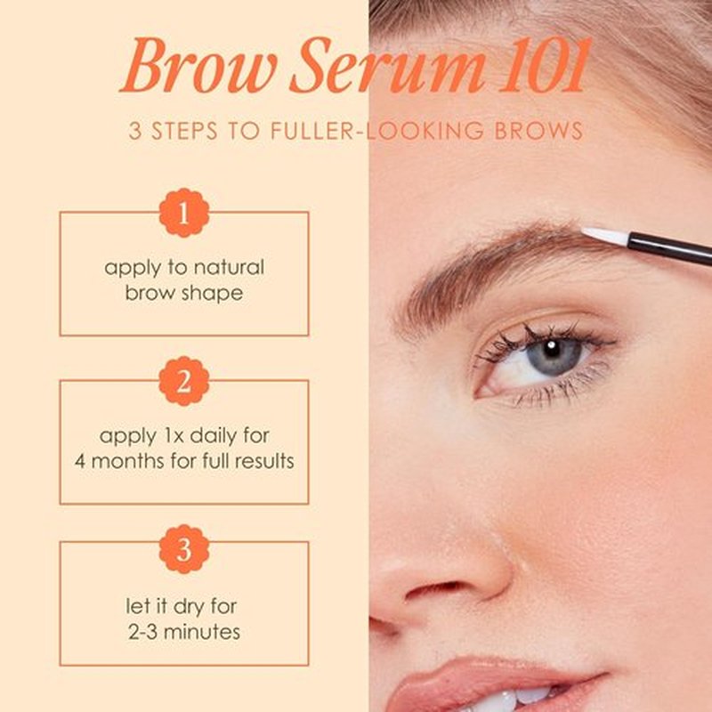 Grande Cosmetics GrandeBROW Brow Enhancing Serum - Fuller, Bolder Eyebrows with Vitamins & Peptides
