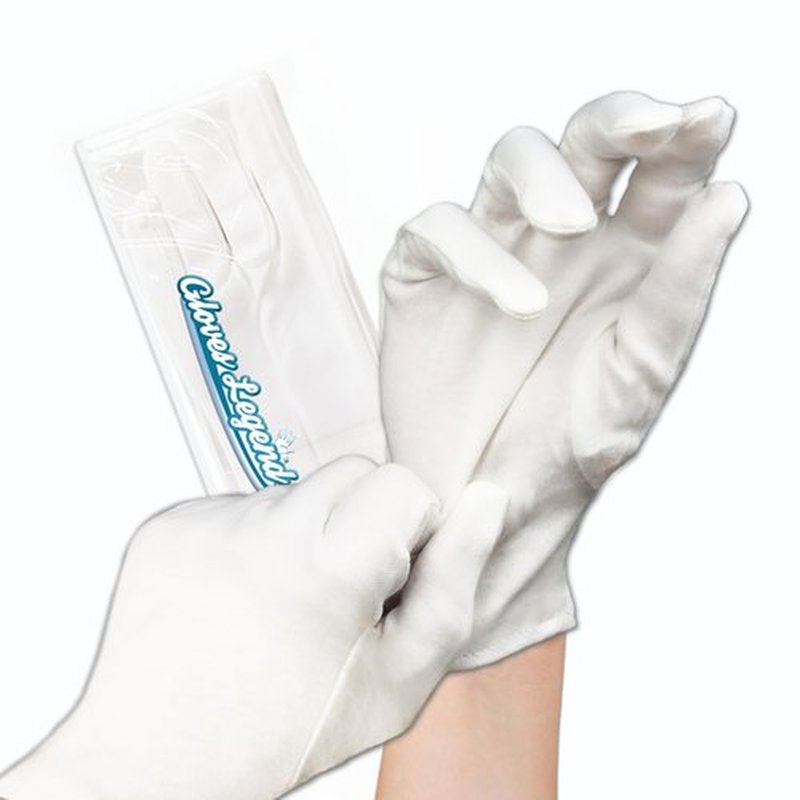 12 Pairs - Small - Gloves Legend Cotton Moisturizing Gloves for Dry Hands - White Sleeping Gloves for Nighttime Care, Women's Size