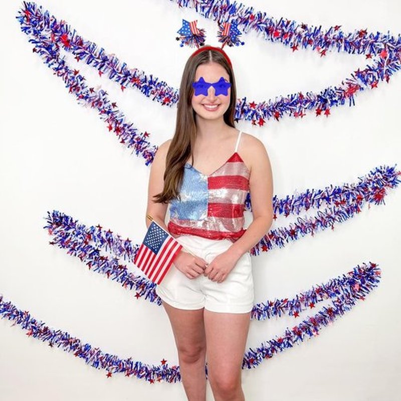 BBPOOL 8pcs 4th of July Headband Star Sunglasses Red White Blue Memorial Day Patriotic Accessories for Independence Day Party Supplies