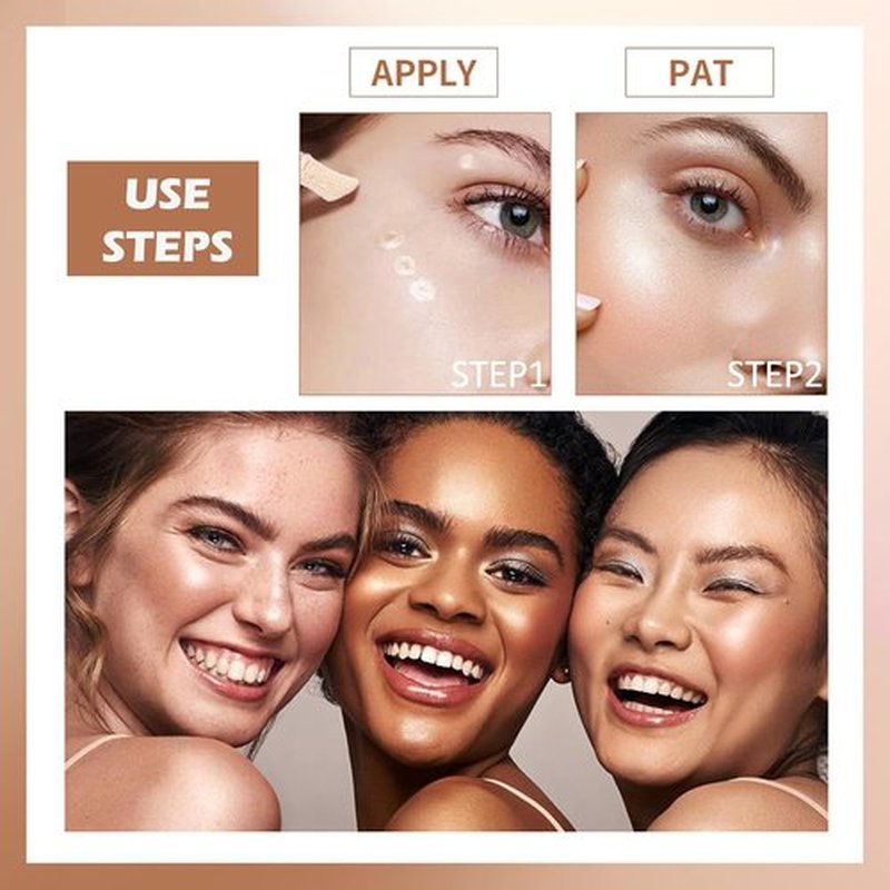 Erinde Liquid Highlighter - Natural Glossy Finish Face Bronzer Stick | Lightweight & Blendable Cream Illuminator, 01# Moonlight