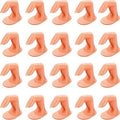20 Pieces Practice Manicure Fingers with False Nails Training Fingers for Acrylic Gel Nail Art Hand Nail Art Training Display Decoration