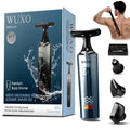 WUXO Electric Groin Hair Trimmer, LED Display Back Shaver for Men