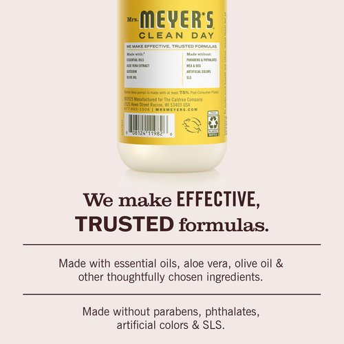 Mrs. MEYER'S CLEAN DAY Summer Hand Soap Set, includes Blueberry, Tomato Vine, Dandelion and Fresh Cut Grass