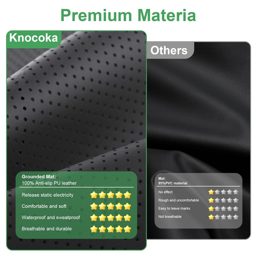 Grounding Mat for Bed, Anti-Static Earthing Pad for Home & Bed Use, Non-Slip Mat (Queen, 60"x27")