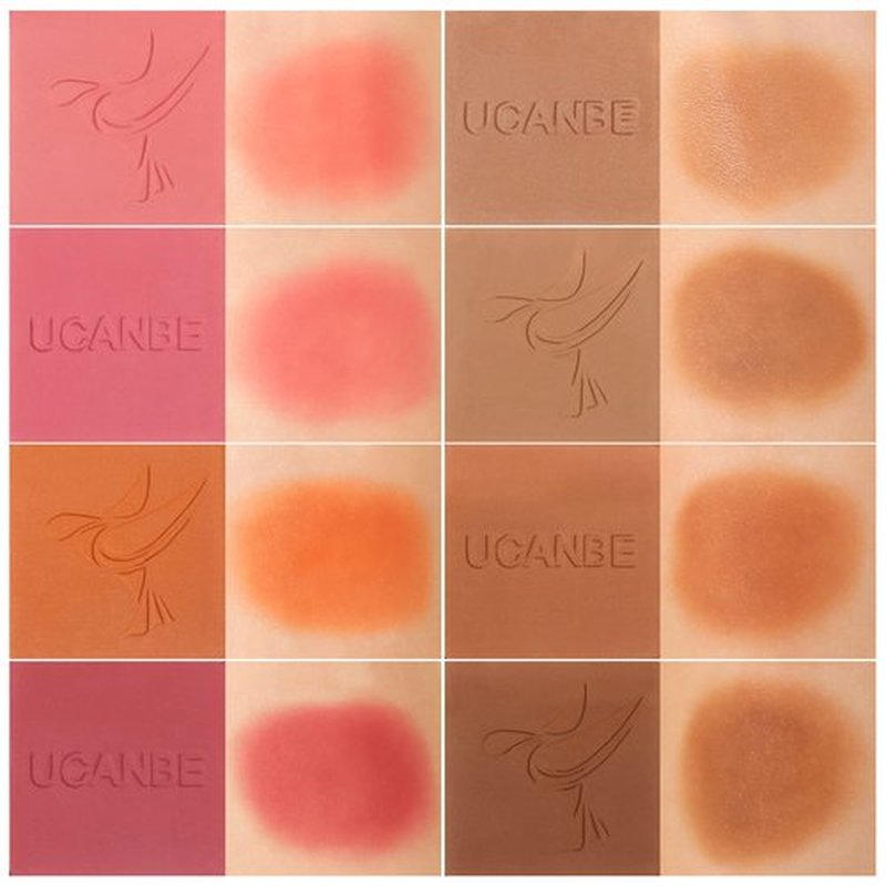 8 Colors Face Matte Blush Palette Shading Blusher - Buildable Facial Cheek Blusher Contour Bronzing Pressed Powder Makeup Pallet Women Gift Set (8 Colors Blush Contour Palette with brush)