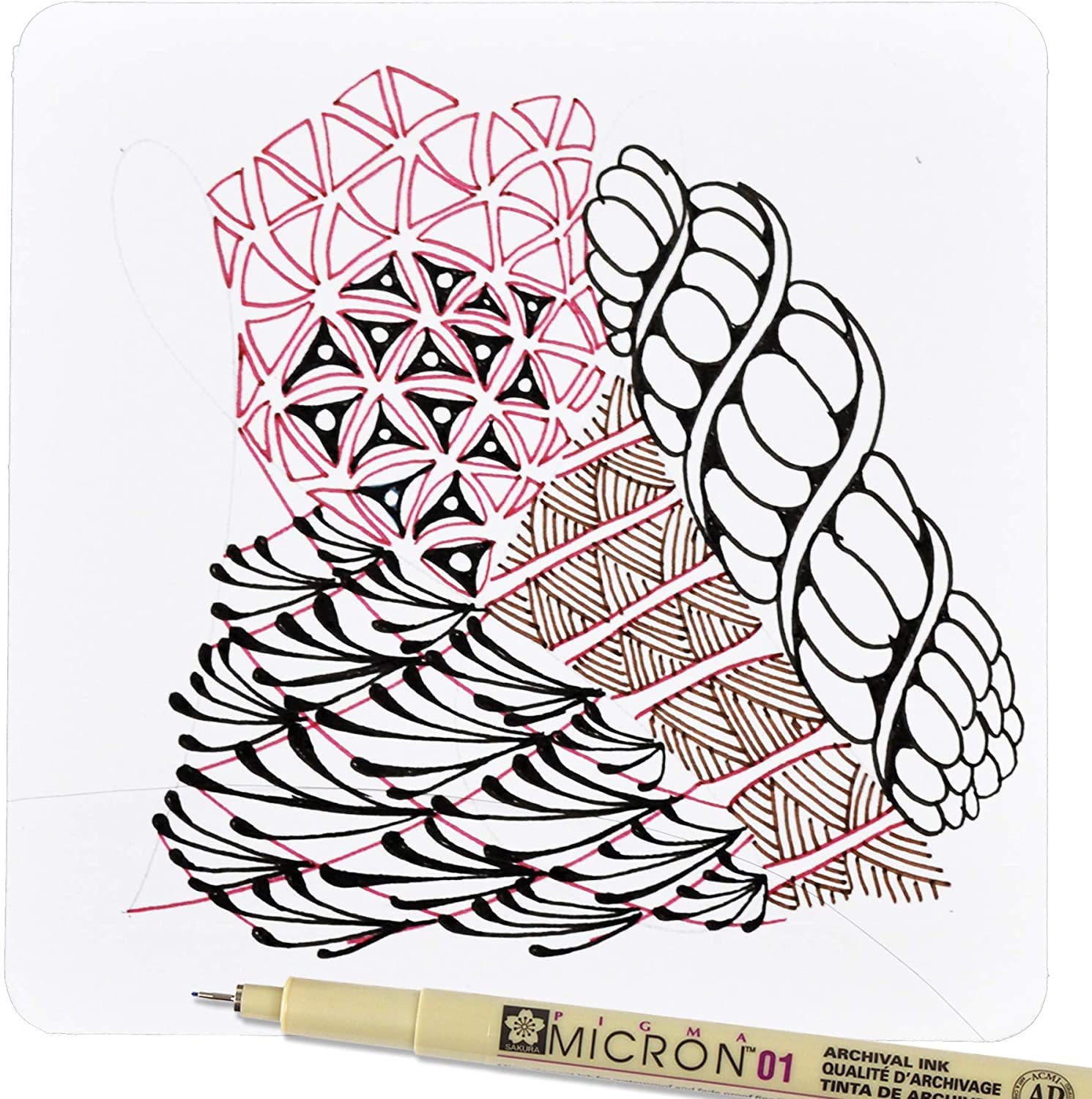 SAKURA Pigma Micron Fineliner Pens - Archival Black Ink Pens - Pens for Writing, Drawing, or Journaling - Assorted Point Sizes - 6 Pack