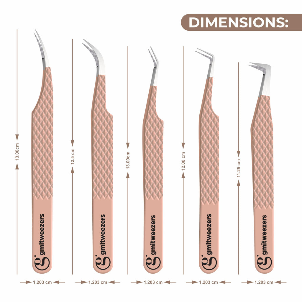 Fiber Tip Lash Tweezers For Eyelash Extension Tweezers Professional