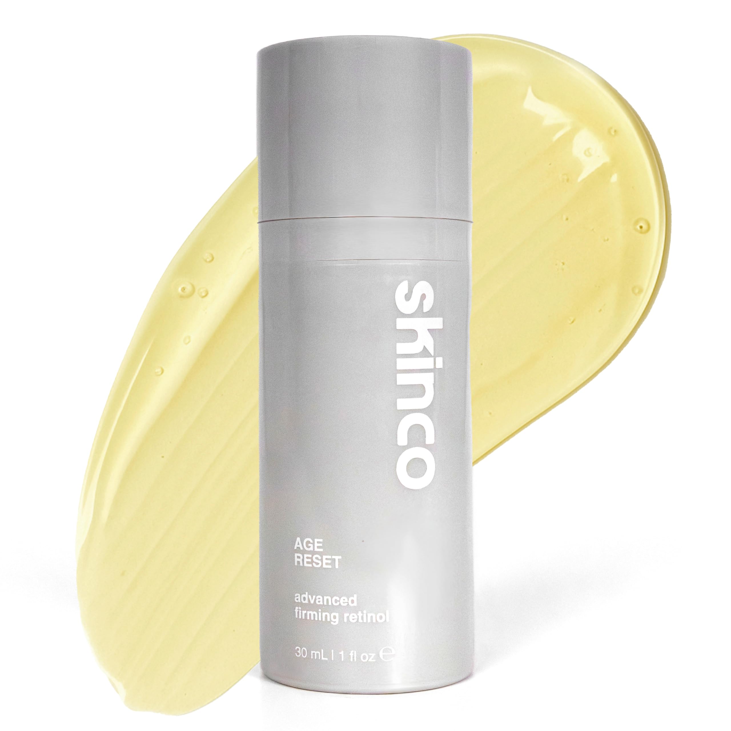Skinco Age Reset Advanced Retinol Serum – Professional Strength Formula with Hyaluronic Acid, Vitamin E & Botanical Extracts | Smooths Fine Lines, Firms & Brightens Skin (1 fl oz)