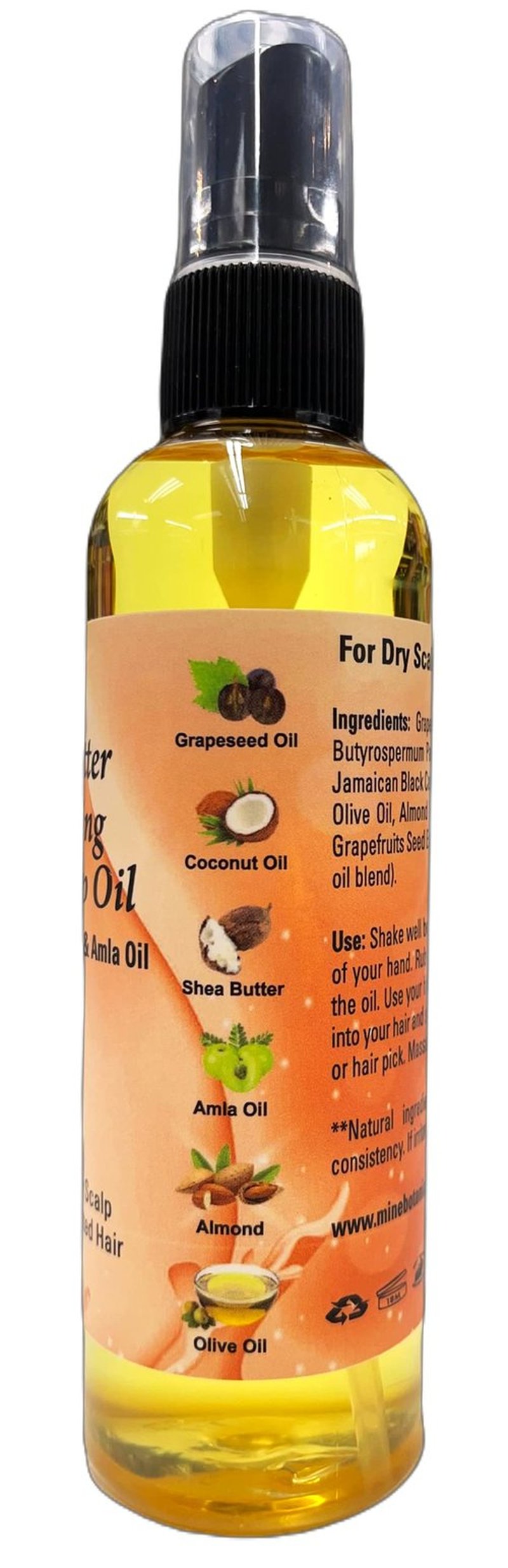 Mine Botanicals Mango butter Moisturizing Hair & Scalp Oil with Jamaican castor & amla oil