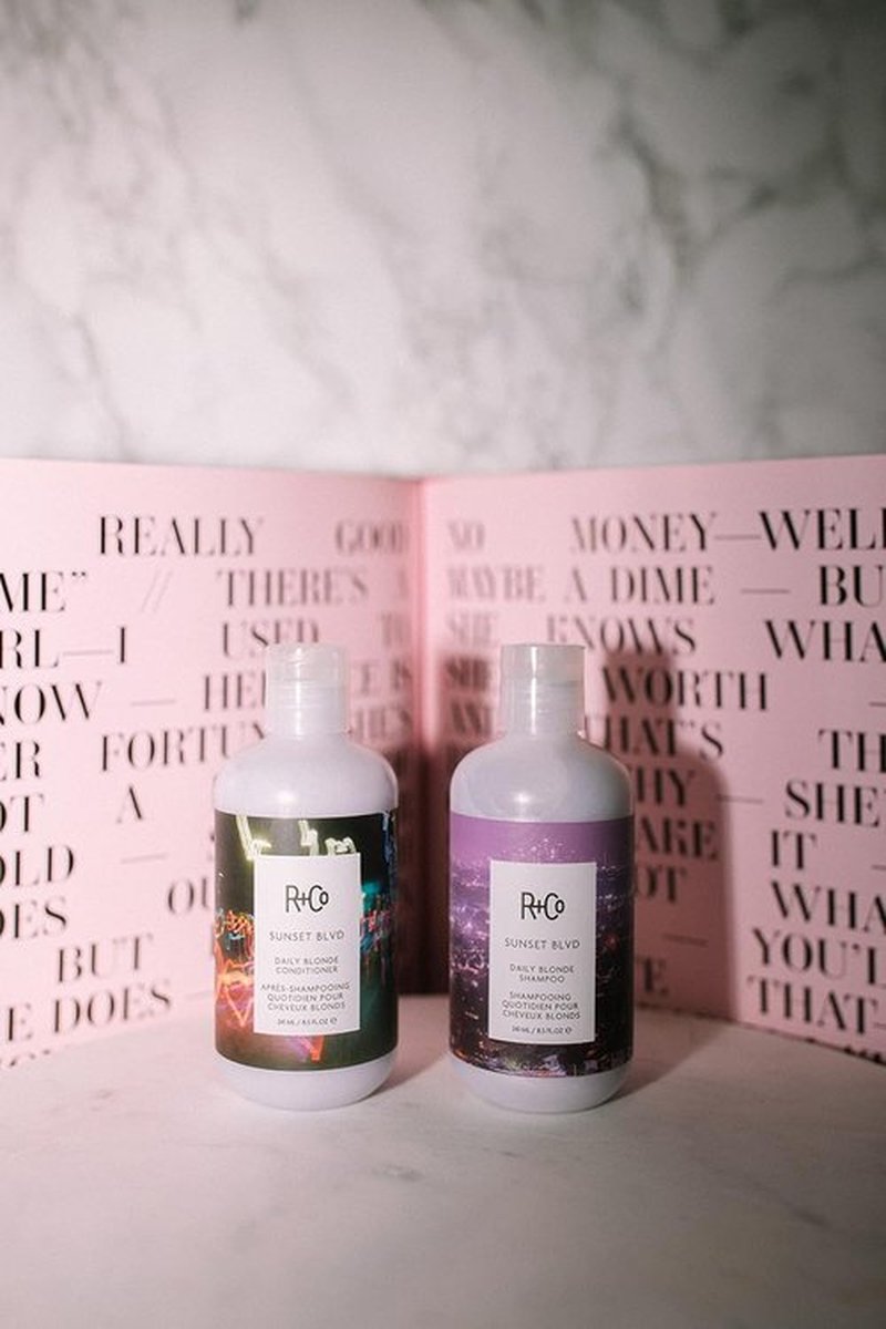 R+Co Sunset Blvd Daily Blonde Shampoo & Conditioner Duo - 8.5 Fl Oz Each | Perfect for Blonde Hair