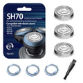 SUPERNB SH71 Replacement Heads for All Series 7000 9000 and Series 5000 Angular, Dual Ring Mesh for Efficient Shave, Fits S5xxx/S6xxx/S7xxx, 3-Pack