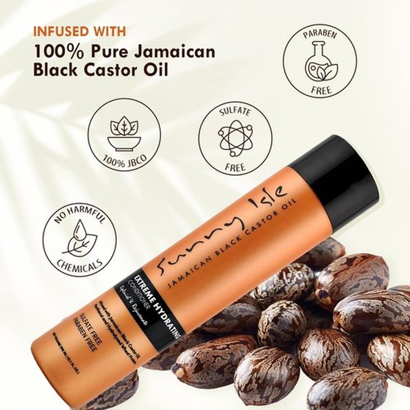 Sunny Isle Jamaican Black Castor Oil | Extreme Hydrating Conditioner - 10 Fl Oz, Orange