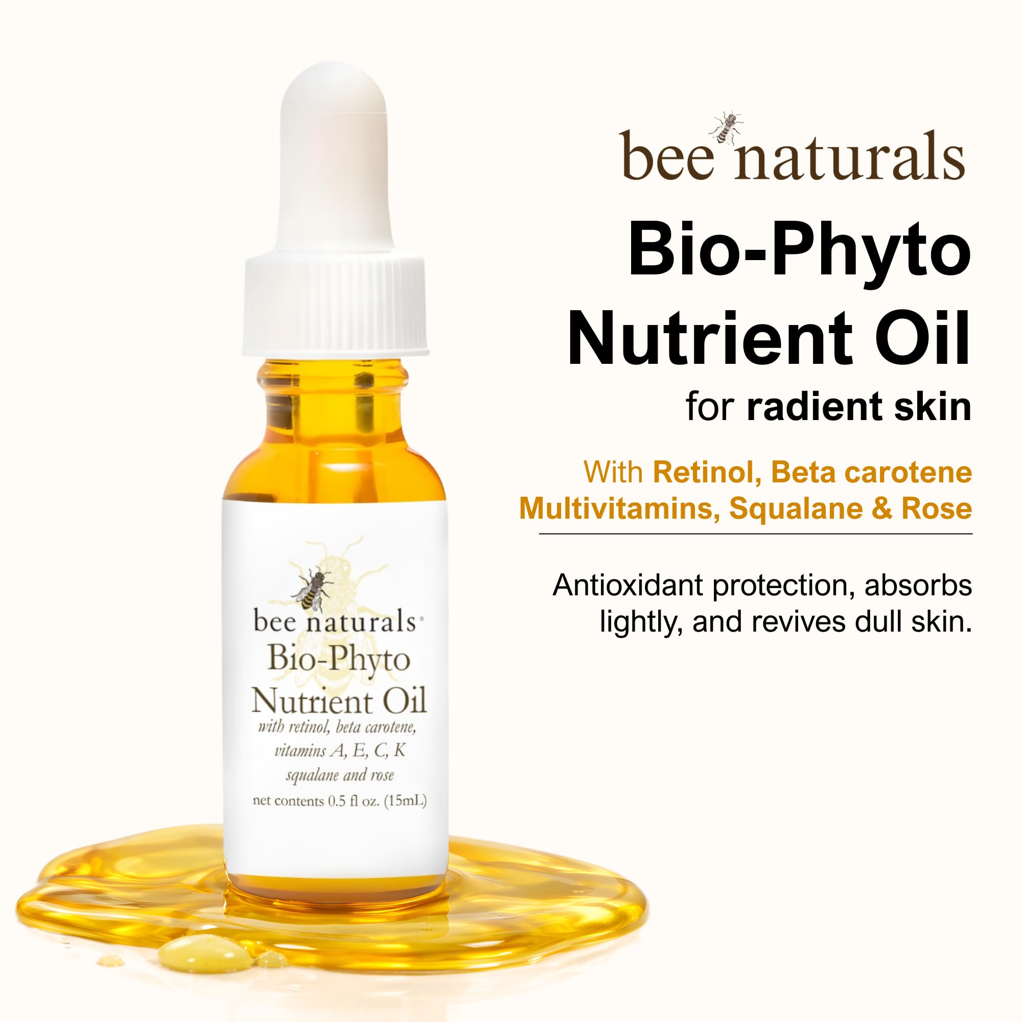 Revitalize & Nourish Bee Naturals Bio-Phyto Oil - Anti-Aging, Scar-Fading, Deep Hydration
