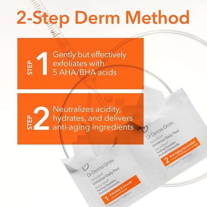 Dr. Dennis Gross Alpha Beta Daily Peel - Smooth Uneven Tone & Texture | 60 Treatments