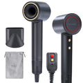 Rizzdeek Dries Hair Quickly 500 Million Ion Hair Dryer, Low Noise 160,000 RPM Professional High Speed Fast Drying Lightweight Blow Dryer with Thermo-Control, Gifts for Women for Home and Travel, Black