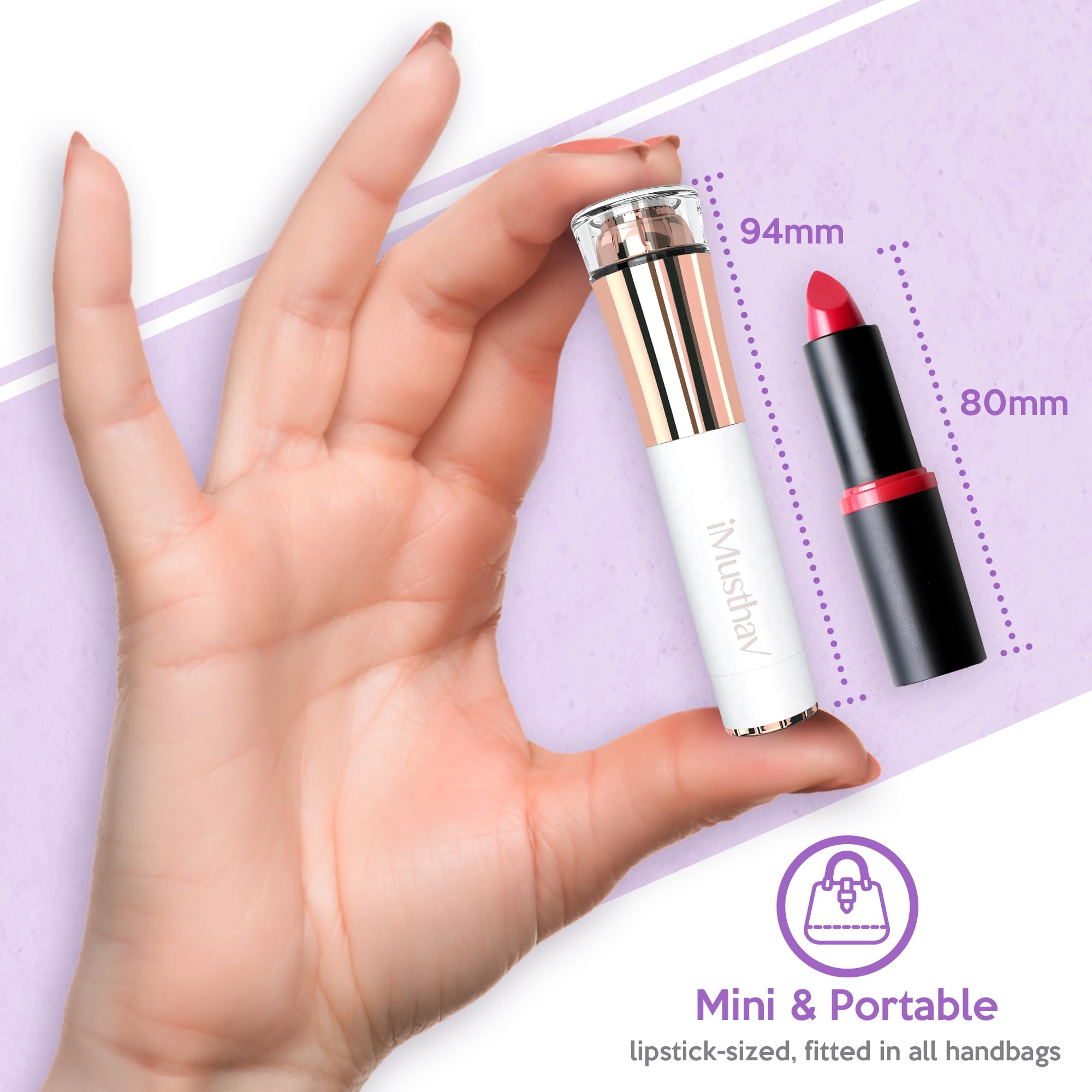 Facial Hair Removal for Women, Painless & Flawless Electric Face Hair Remover, Face Shaver Razor & Trimmer for Upper Lip, Chin & Peach Fuzz, 18K Gold-Plated / 360° LED Light/Floating Head Blade
