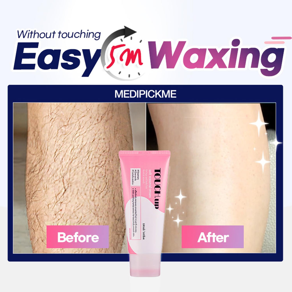 Touch-Up Painless Hair Removal Gel for Bikini Area - All Skin Types Treatment for Women & Men, 150ml