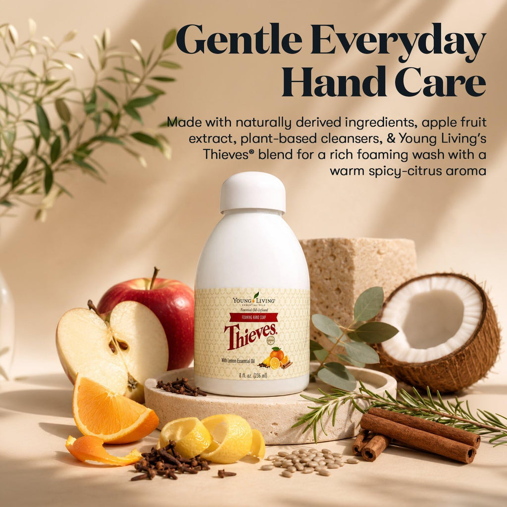 Thieves Foaming Hand Soap 8 fl oz. by Young Living Essential Oils - 1 Pack