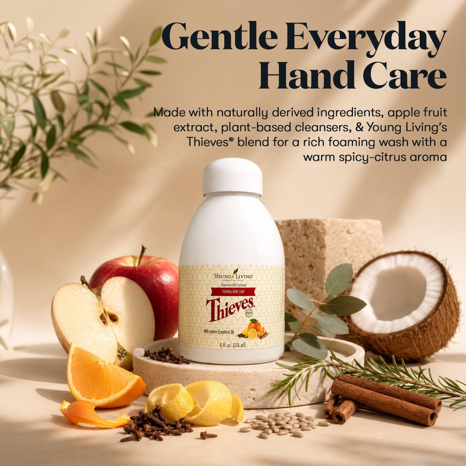 Thieves Foaming Hand Soap 8 fl oz. by Young Living Essential Oils - 1 Pack