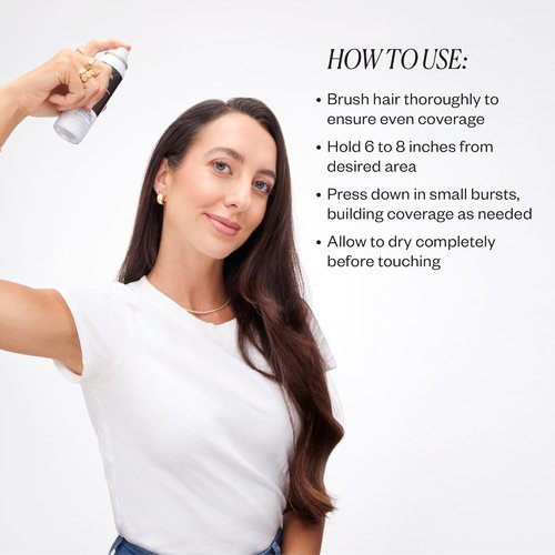 IGK NEVER MISS Root & Scalp Touch-Up Spray - Light Brown | Temporary Gray Concealer for Thinning Hair | Waterproof & Sweat-Resistant | Enriched with Biotin & Rosemary | 2oz