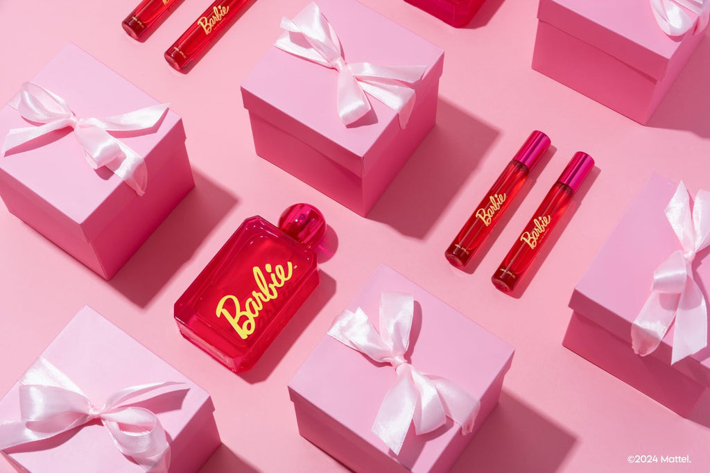 DefineMe Barbie Perfume Bundle, 100 mL Bottle and 8 mL Travel Spray, Fruity and Gourmand Fragrance with Strawberry, Dragon Fruit, Whipped Cream & Sandalwood Notes, Perfumes for Women