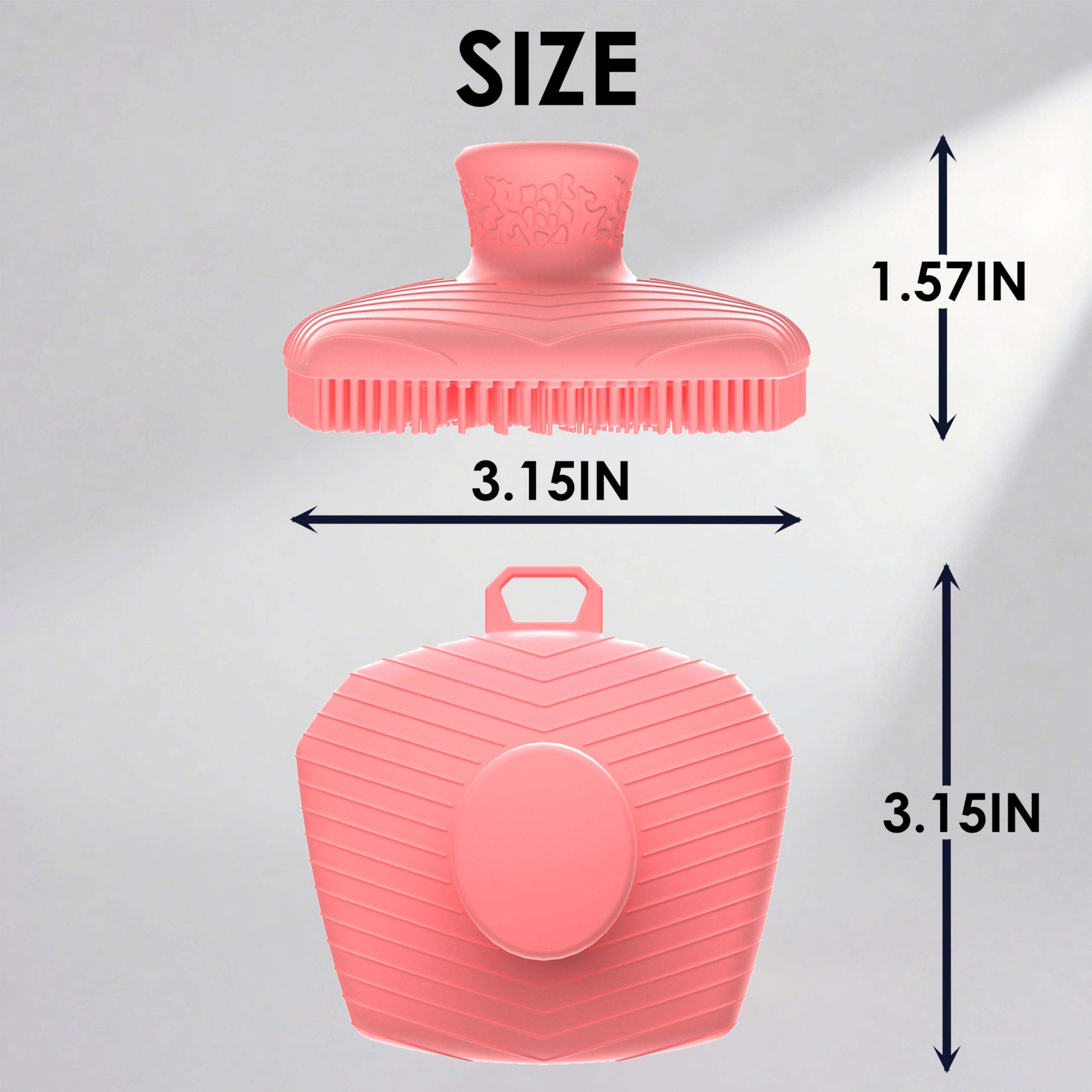 RamPula Face Scrubber & African Net, Silicone Exfoliating Brush for Men, Facial Cleansing Brush, Manual Waterproof Cleansing Skin Care, Blackhead Removing Pore Cleansing Massaging Face Brushes - Pink