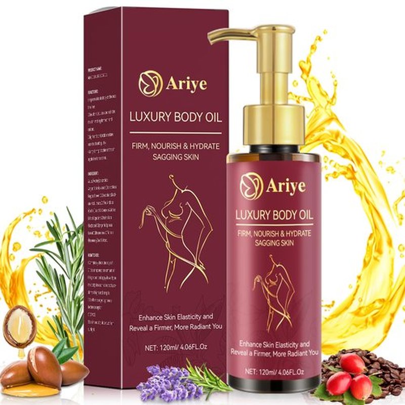 ARIYE Body Firming Oil Glow-Remedy body oil for women,Body Oil After Shower Tightening&Hydrating Treatment for Arms,Legs,Stomach&Body,Natural Firming Oil for Dry Skin,Non-Greasy Body Serum-(4.06 Oz)