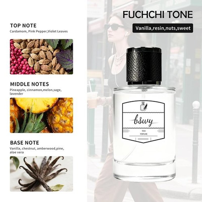BSWY Men's Perfume - Long Lasting Gourmand Woody Spray - Intense Blend of Chestnut, Lavender & Vanilla - 1.67 oz Romantic Gift