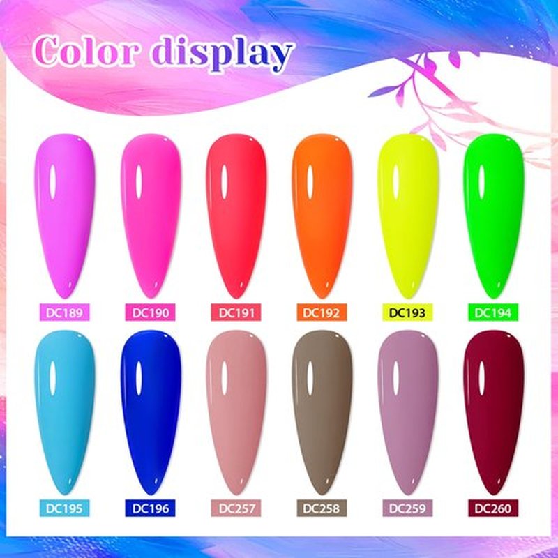 MTSSII Rubber Base Gel for Nails of 12 Colors Neon Orange Green Blue Yellow Rose Red Builder Base Gel Nude Purple Gel Nail Kit Popular Nail Art DIY Manicure Gifts DIY Salon