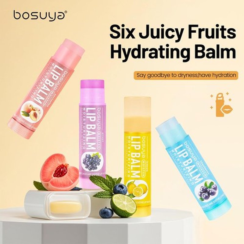 Skiennix Lip Balm Set - 6 Flavors for Gentle Hydration & All-Day Moisture | Smooth, Non-Greasy Formula